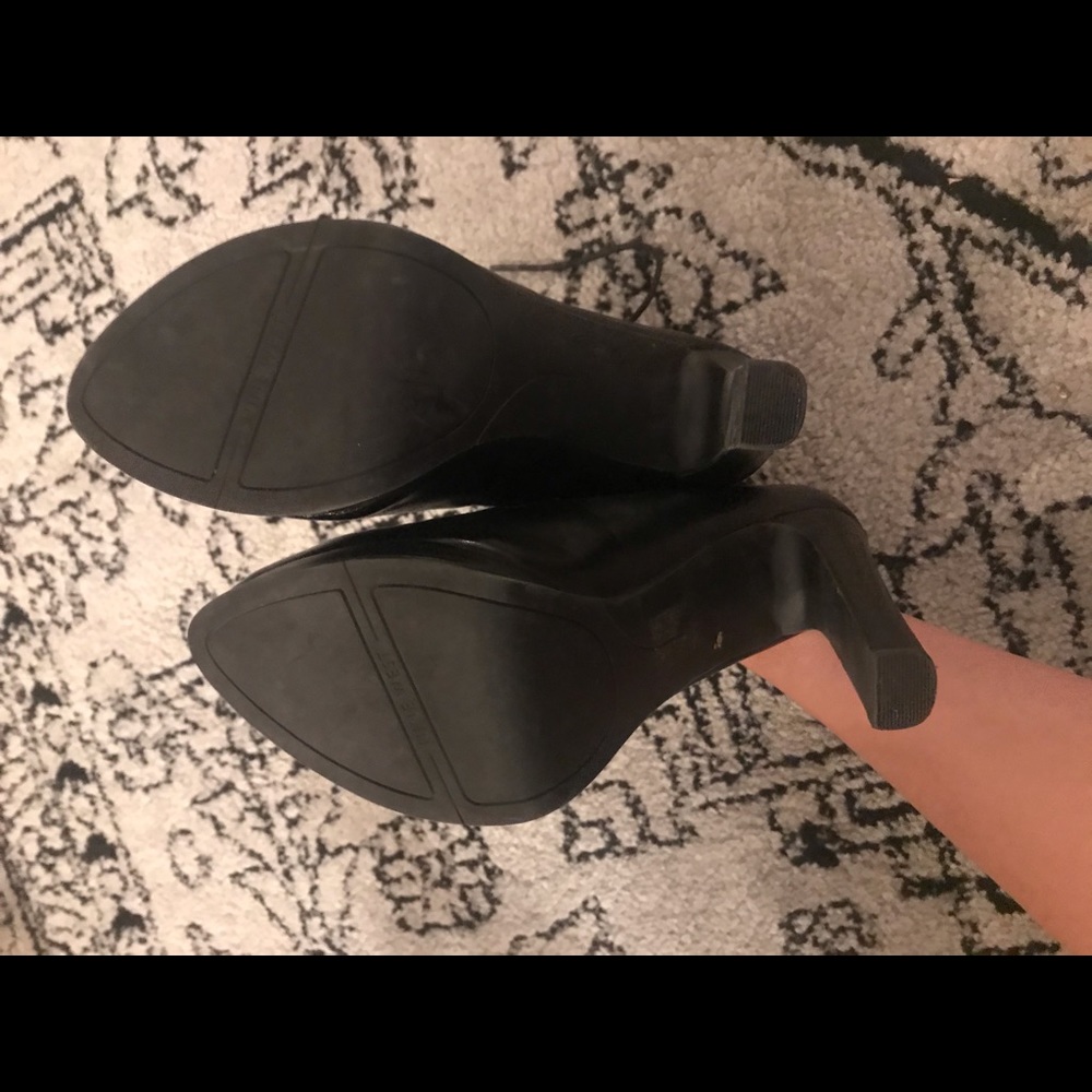 Nine West sizzle lace up oxford heels booties 8 - Picture 3 of 7